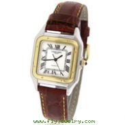 Men's Charles Hubert Two-Tone Leather Band Watch
