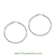 nless Steel 44mm Diameter Hoop Earrings