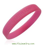 Official Breast Cancer Awareness "Hope Faith Love" Wristband