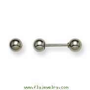 Palladium-plated 4Mm Ball Back To Back Earrings