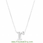 Pave Initial R Pendant