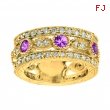 Pink sapphire & diamond eternity ring
