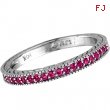 Pink Sapphire Stack Stackable Band Guard Ring