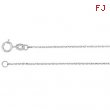Platinum 16.00 INCH Polished DIAMOND CUT CABLE CHAIN
