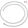 Platinum 20 INCH Solid Cable Chain