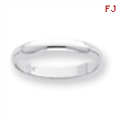 Platinum 3mm Half-Round Wedding Band ring