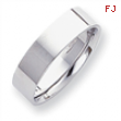 Platinum 6mm Flat Size 6 Wedding Band ring