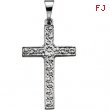 Platinum Cross Pendant