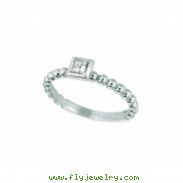 Princess cut diamond bezel set ring