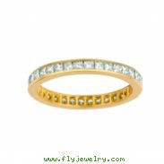 Princess cut eternity diamond ring