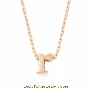 Rose Gold Initial R Pendant