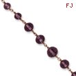 Rose-tone Purple Crystal Bead 16