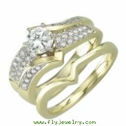 Round Diamond Bridal Semi-mount - Yellow Gold