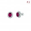 Ruby & diamond earrings