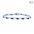 Sapphire & diamond bracelet