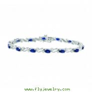 Sapphire & diamond bracelet