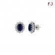 Sapphire & diamond earrings