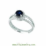 Sapphire & diamond ring