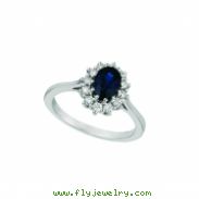 Sapphire & diamond ring