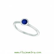 Sapphire bezel set ring