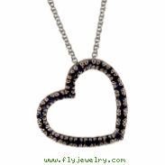 Sapphire Heart Pendant