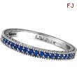 Sapphire Stack Stackable Band Guard Ring