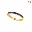 Sapphire Stackable Ring, 14K Yellow Gold