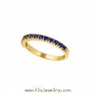 Sapphire Stackable Ring, 14K Yellow Gold