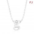 Silvertone Initial G Pendant