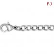 Stainless Steel 18.00 INCH NONE 4.8MM CURB CHAIN W/LOBSTER