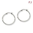 Stainless Steel 33 mm Diameter Hoop Earrings