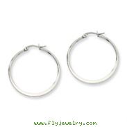 Stainless Steel 43mm Diameter Hoop Earrings