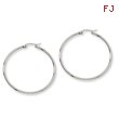 Stainless Steel 48mm Diameter Hoop Earrings