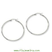 Stainless Steel 48mm Diameter Hoop Earrings