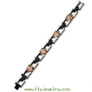 Stainless Steel and Chocolate & Black color IP-plated Bracelet