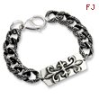 Stainless Steel Antiqued Gothic Bracelet
