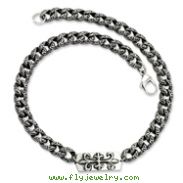 Stainless Steel Antiqued Gothic Necklace