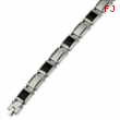 Stainless Steel Carbon Fiber & Link Bracelet anklet