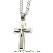 Stainless Steel Cross Pendant Necklace