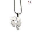Stainless Steel Four Leaf Clover Pendant Necklace