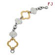 Stainless Steel Gold IP Plated Fancy Link Bracelet