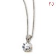 Sterling Silver & Gold-plated 8mm X & O CZ 18in Necklace chain