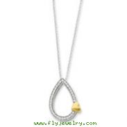 Sterling Silver & Gold-plated A Tear Of Love 18" Necklace