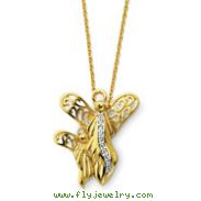 Sterling Silver & Gold-plated Angel Of Motherhood 18" Necklace