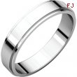 Sterling Silver 04.00 mm Flat Edge Band