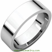 Sterling Silver 06.00 mm Flat Comfort Fit Band
