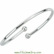 Sterling Silver 07.00 Inch Kera Bangle Bracelet