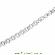 Sterling Silver 07.50 Inch Fancy Link Chain