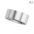 Sterling Silver 08.00 MM FLAT COMFORT FIT BAND Flat Comfort Fit Band