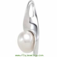 Sterling Silver 09.50- Freshwater Cultured Pearl Pendant